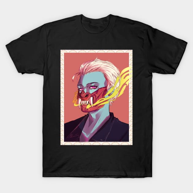 Oni Mask Boy T-Shirt by Minykoi